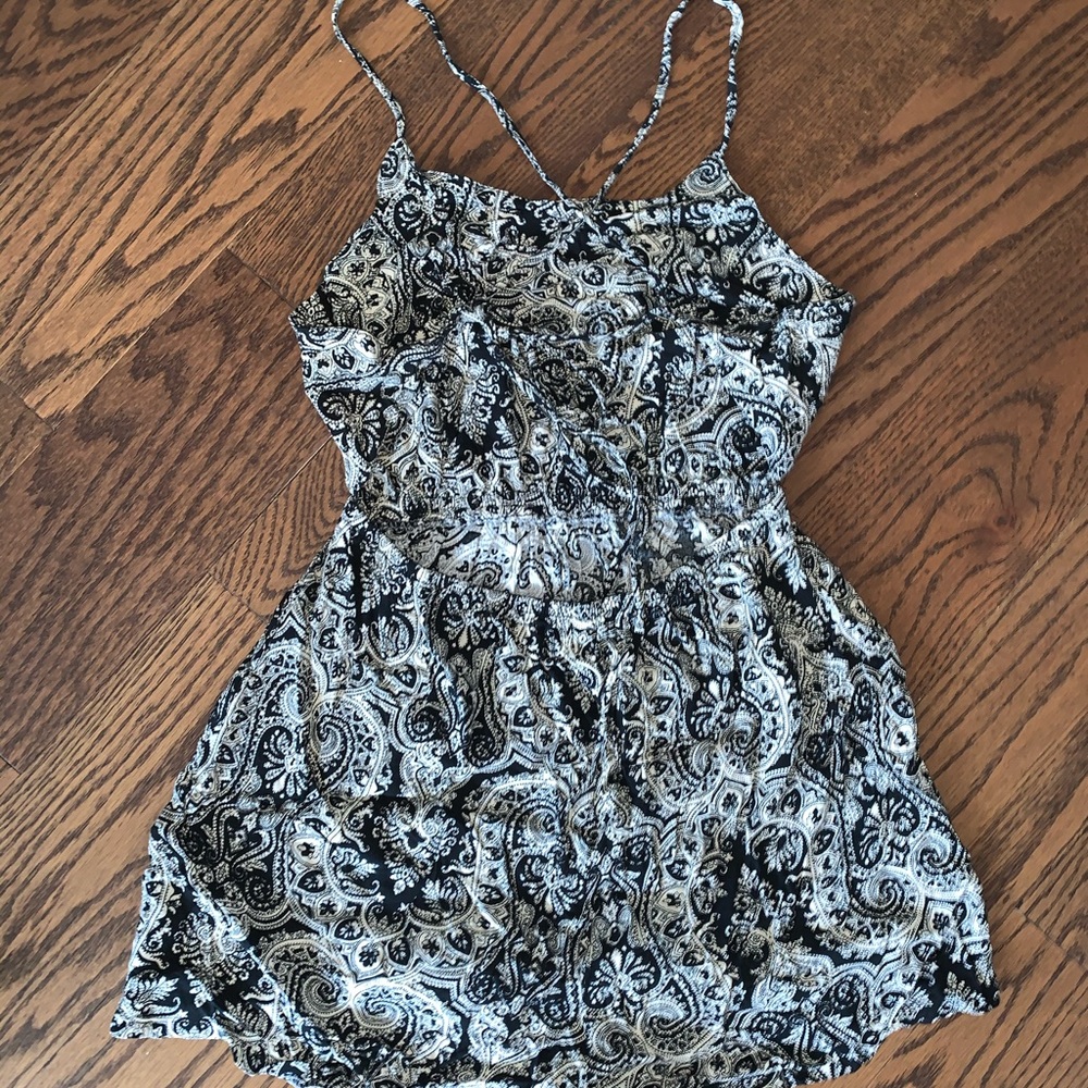 Open back Romper Paisley